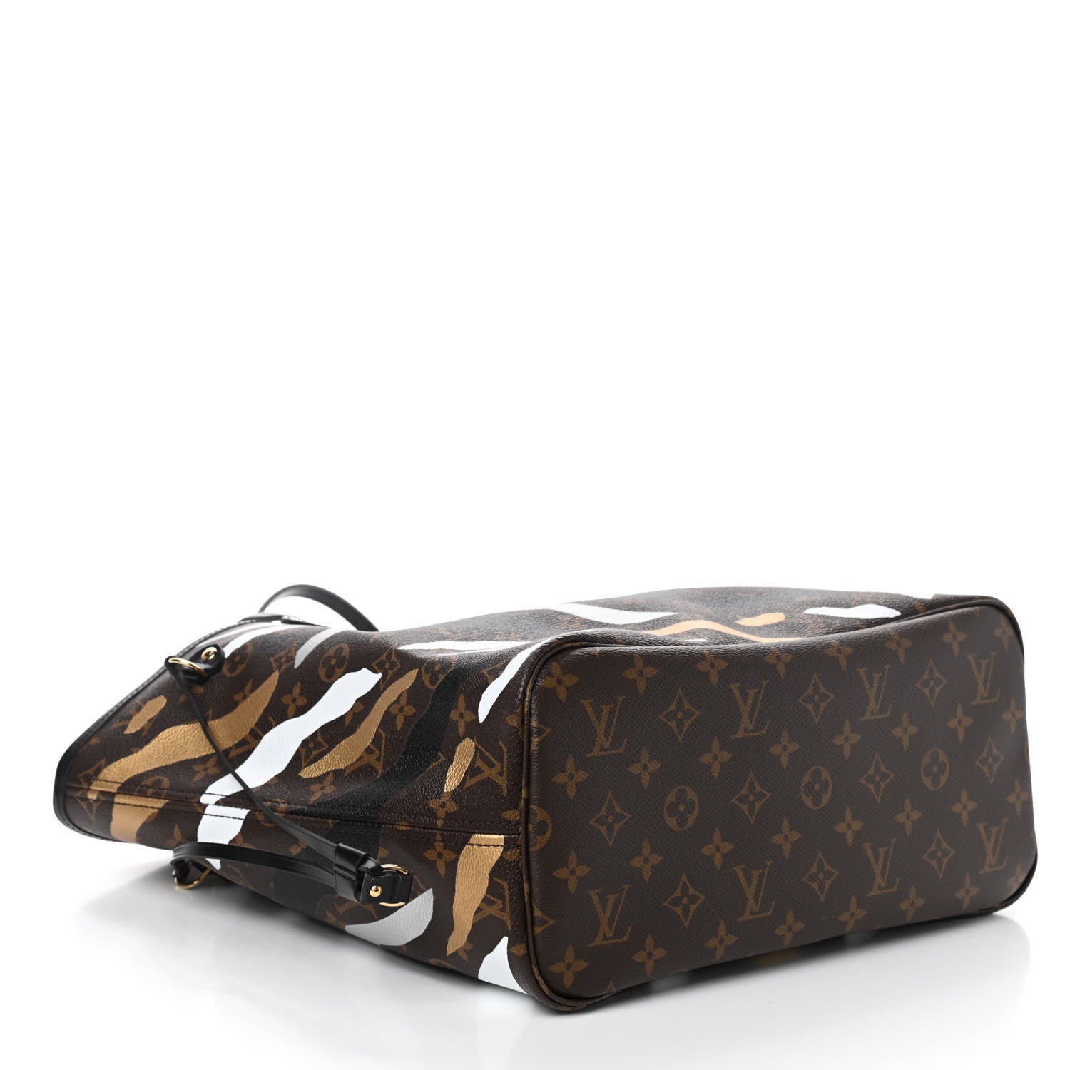 Louis Vuitton X LOL Monogram Neverfull MM Gold Silver 4 of 9
