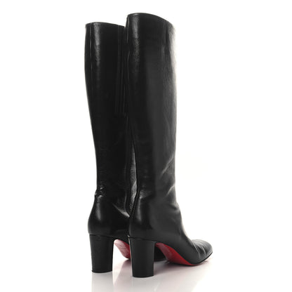 Christian Louboutin Vintage Patent Calfskin Cadrilla Botta 70 Tall Boots 39.5 Black 4 of 8