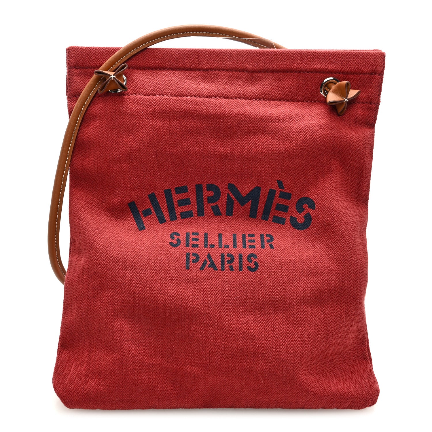 Hermes Canvas Swift Aline Grooming Bag Rouge H Gold 1 of 6