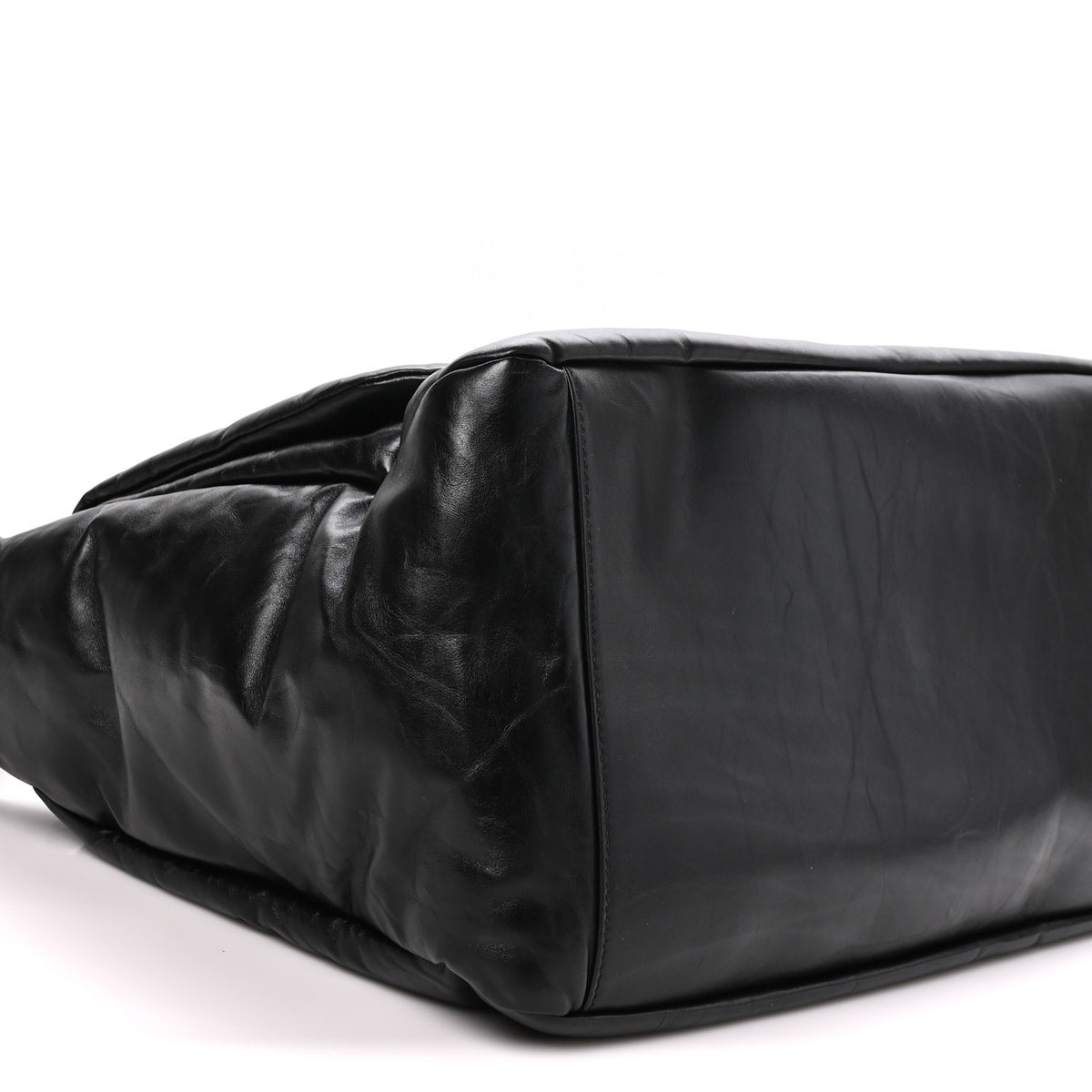 Balenciaga Calfskin Large Monaco Sling Shoulder Bag Black 8 of 9