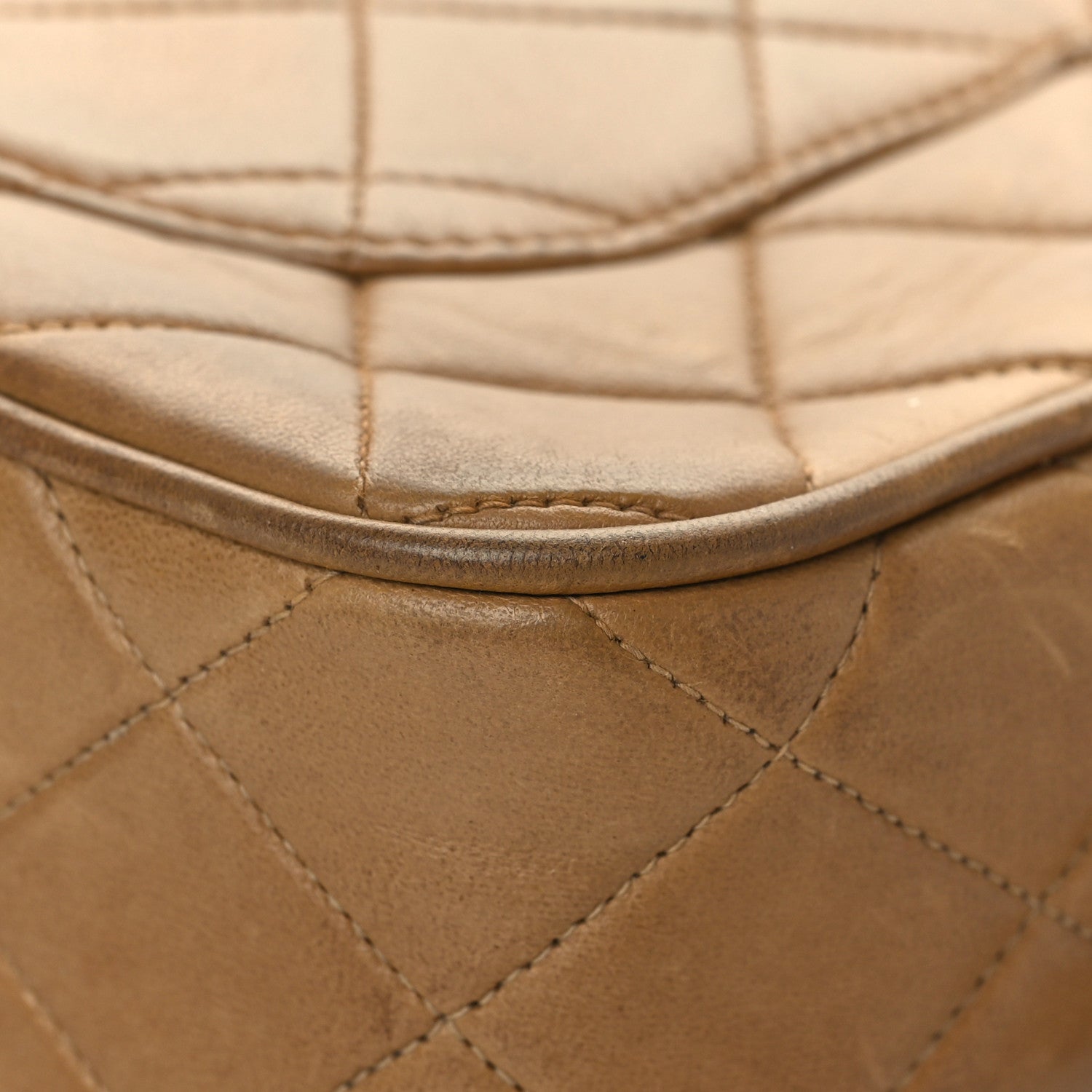 Chanel Lambskin Quilted Flap Camera Case Brown 11 of 14