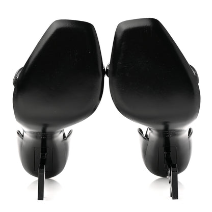 Saint Laurent Patent Calfskin Opyum 110 Sandals 39 Black 6 of 9
