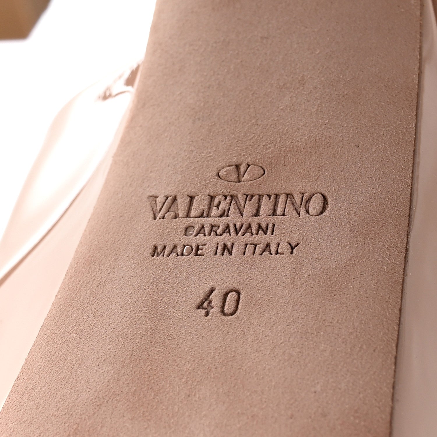 Valentino Garavani Patent Tan-Go 55/155mm Platform Slide Sandals 40 Rose Cannelle 6 of 10