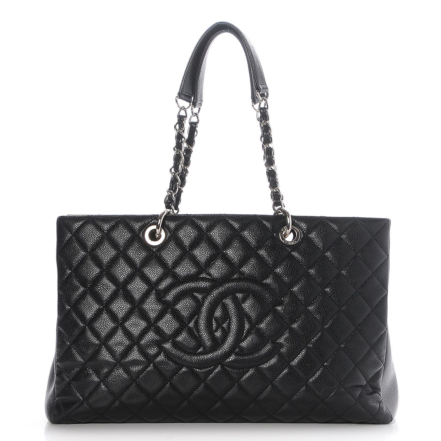 Chanel Caviar Quilted XL Grand Shopping Tote GST Black 1 of 12