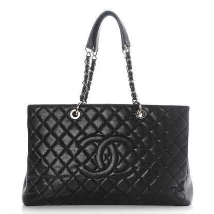 Chanel Caviar Quilted XL Grand Shopping Tote GST Black 1 of 12