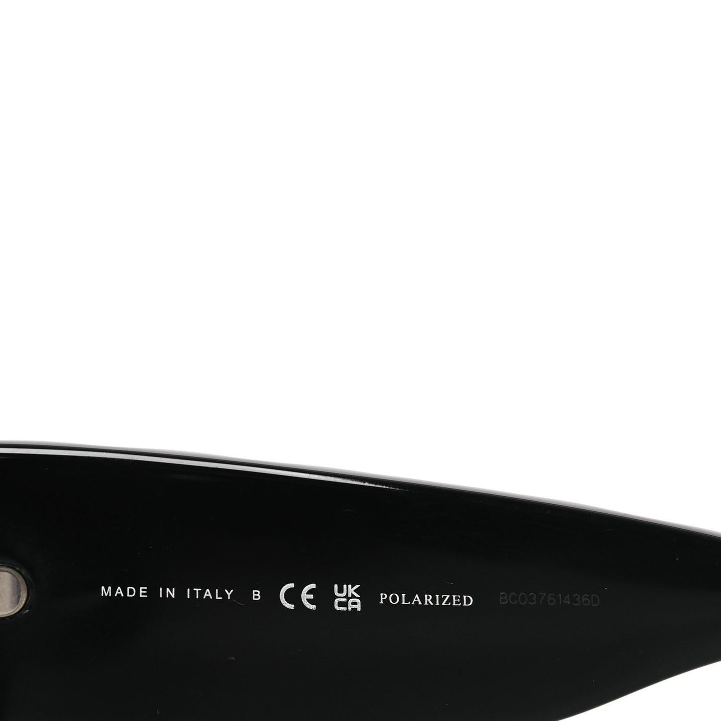 Acetate Quilted CC Rectangle Sunglasses 5483-A Black