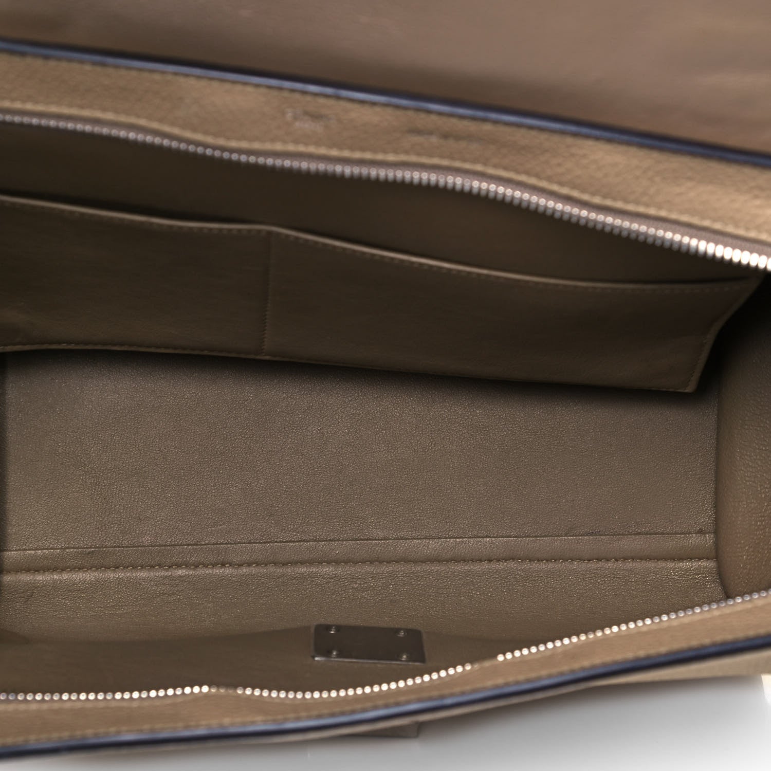 Celine Drummed Calfskin Suede Medium Trapeze Dune 6 of 9