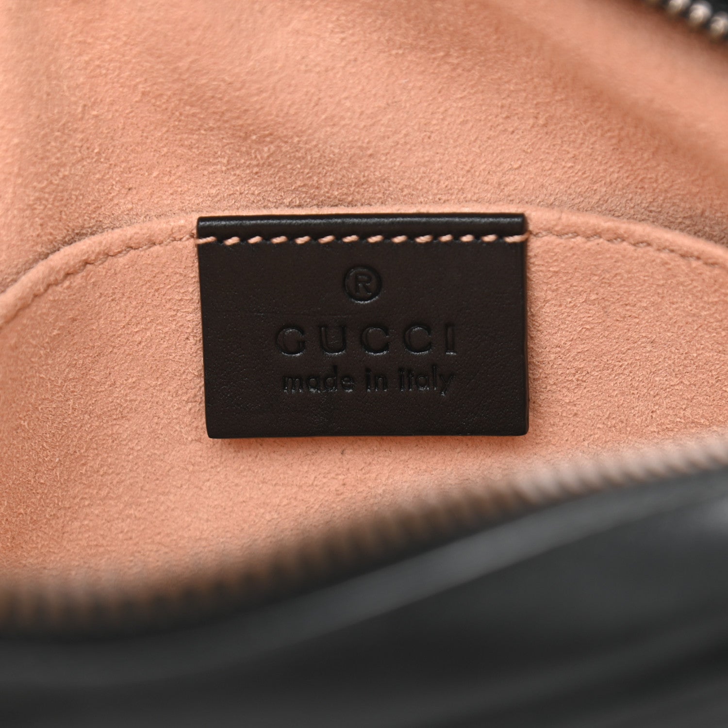 Gucci Calfskin Matelasse GG Marmont Belt Bag 95 38 Black 6 of 12