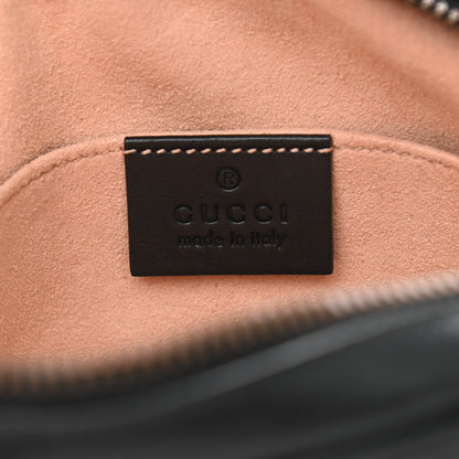 Gucci Calfskin Matelasse GG Marmont Belt Bag 95 38 Black 6 of 12