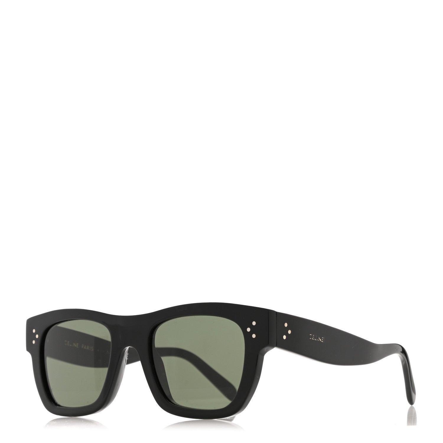 Celine Acetate Rectangular Sunglasses CL4009IN Black 1 of 6