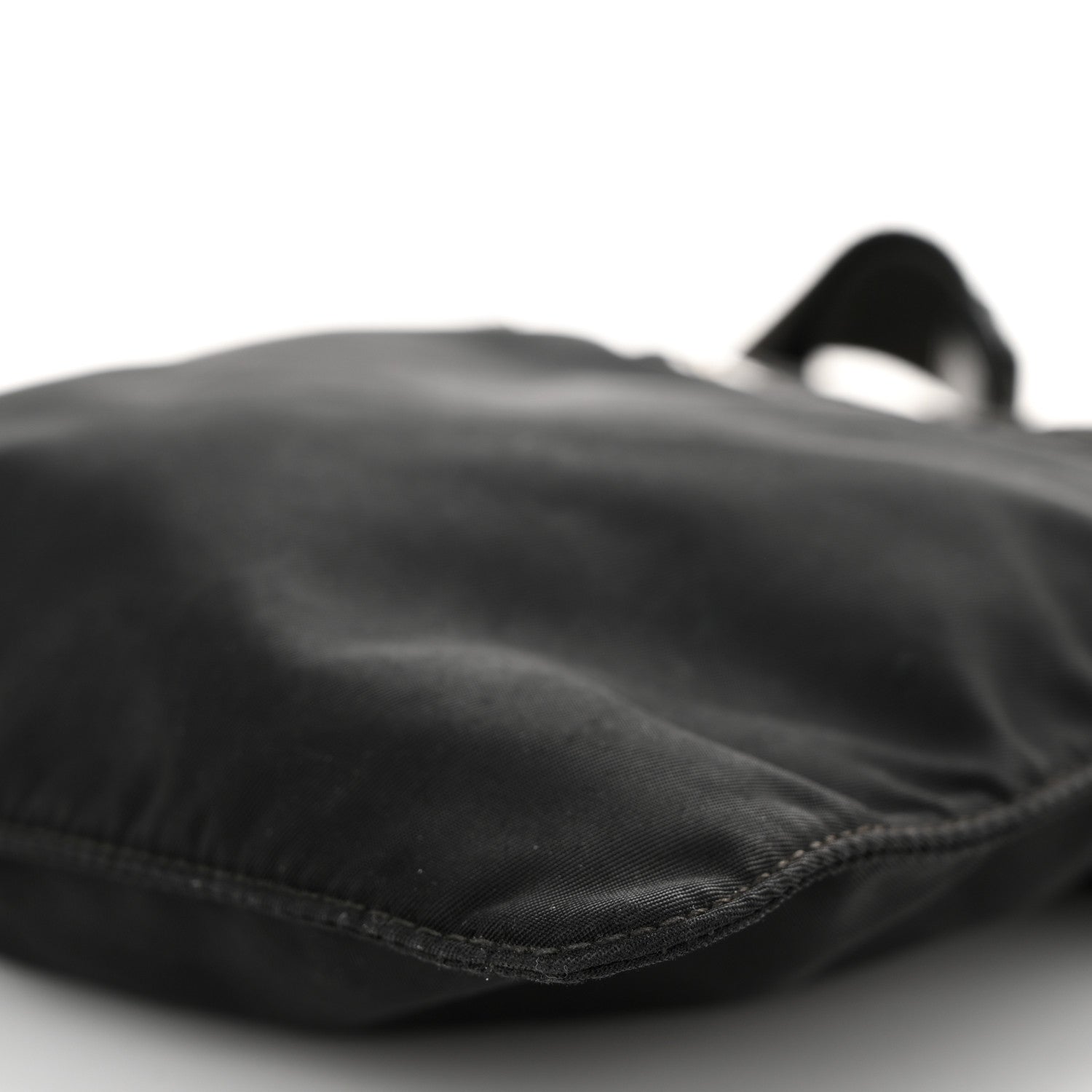 Prada Tessuto Nylon Saffiano Flat Messenger Bag Black 9 of 9