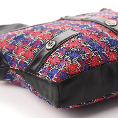 Chanel Lambskin Tweed Small Girl Bag Red Blue Black 6 of 10