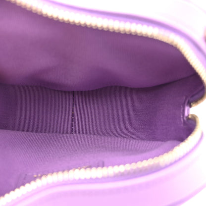 Chanel Lambskin Quilted CC In Love Heart Clutch With Chain Purple 5 of 11