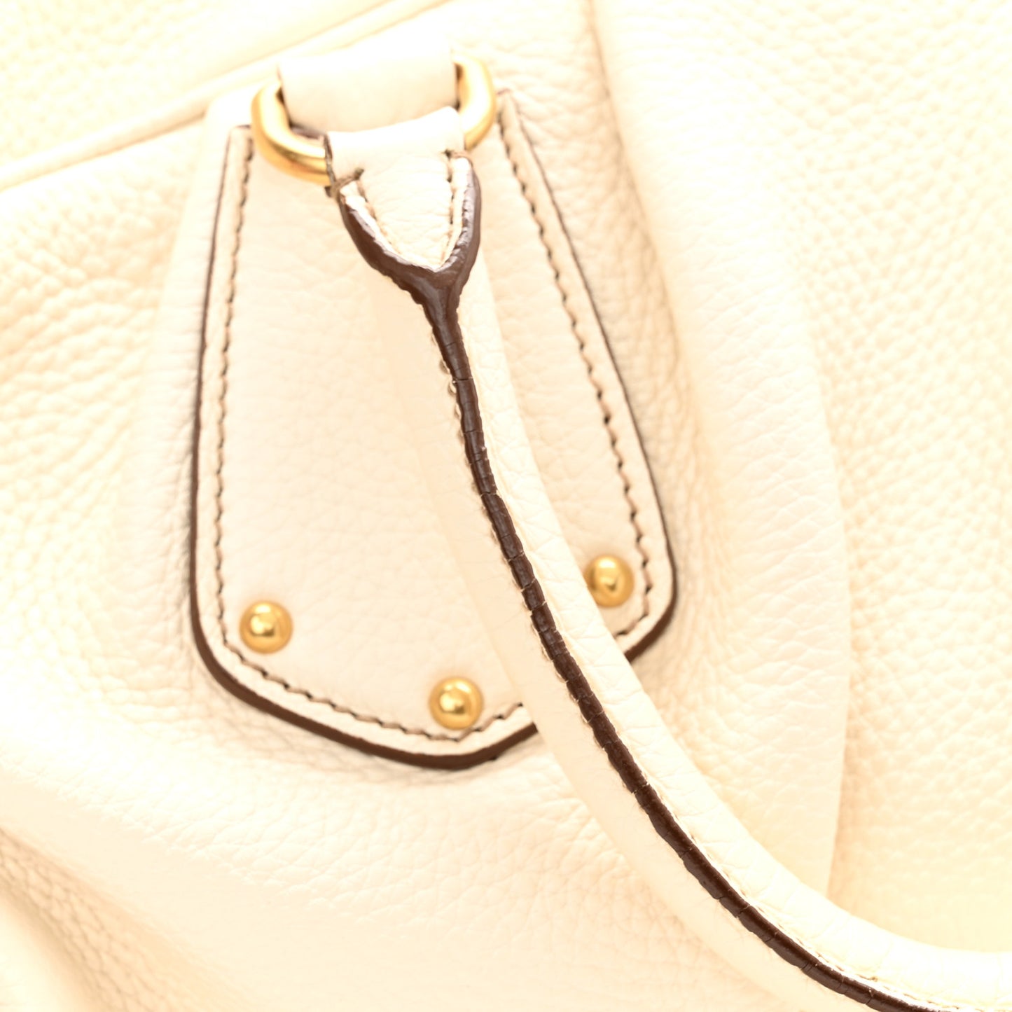 Cervo Antik Shopping Satchel White