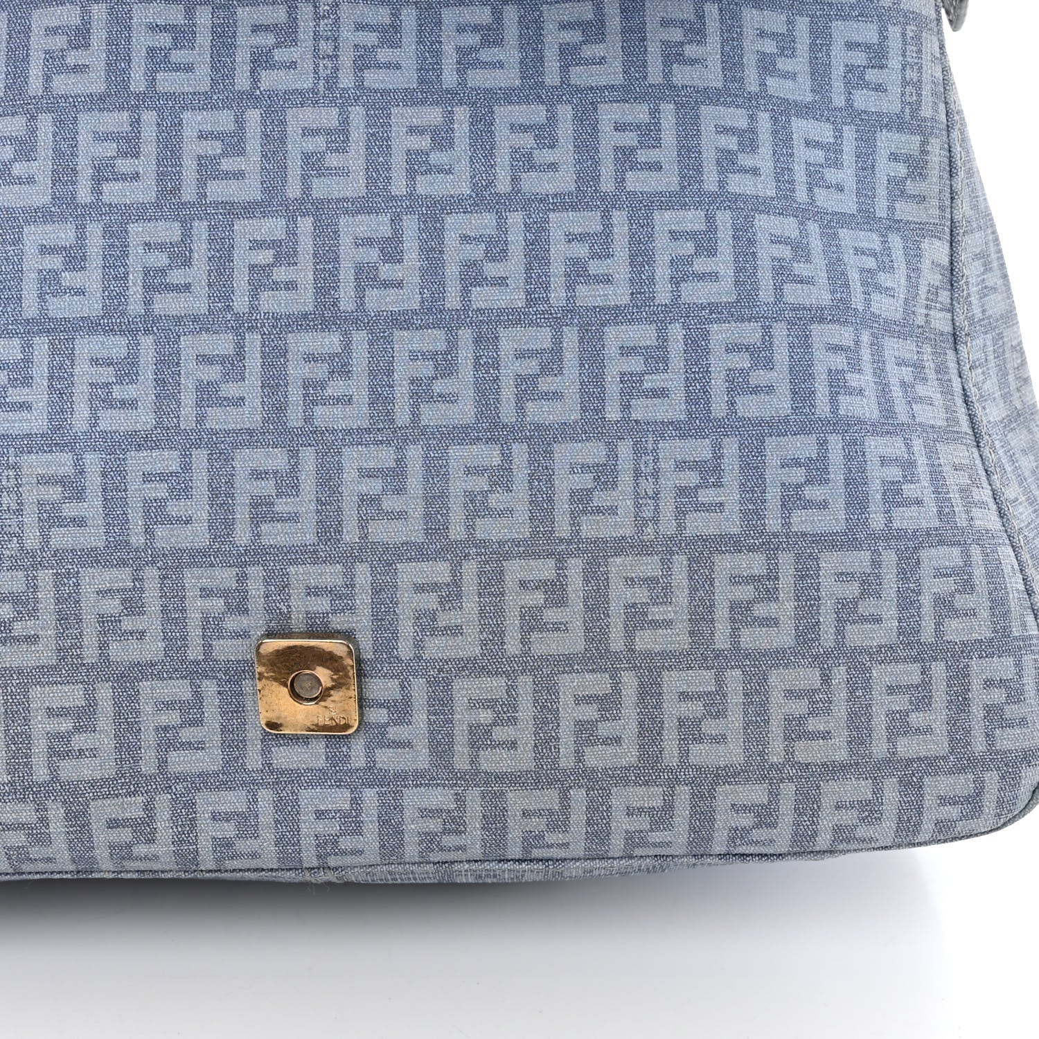 Fendi Zucchino Spalmati Forever Mama Baguette Celeste 10 of 15