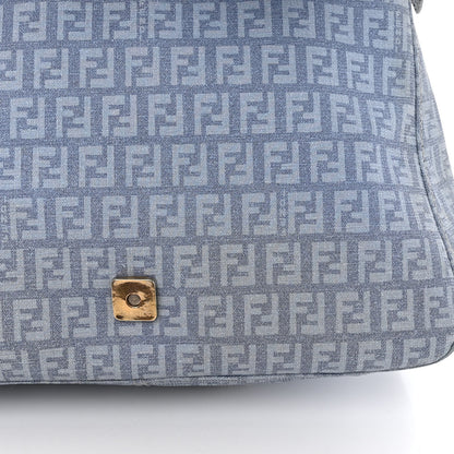 Fendi Zucchino Spalmati Forever Mama Baguette Celeste 10 of 15