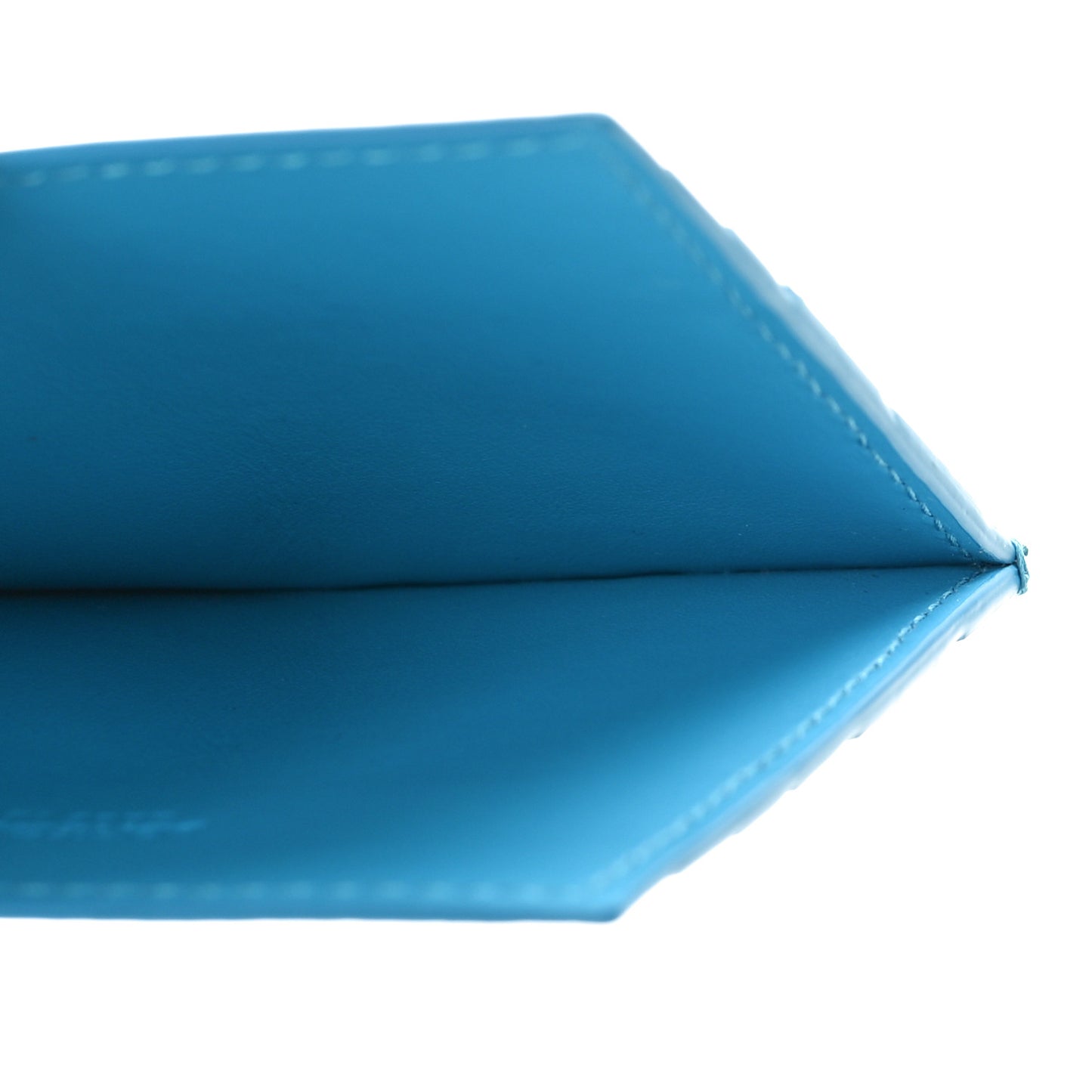 BOTTEGA VENETA Nappa Intrecciato Card Case Pool