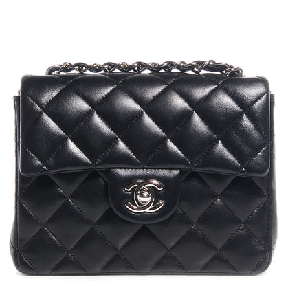 Chanel Lambskin Quilted Mini Square Flap Black 1 of 7