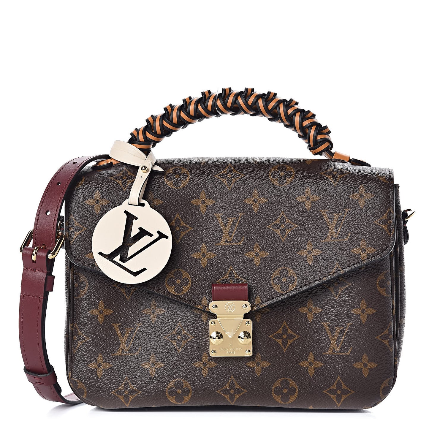 Monogram Braided Pochette Metis Safran