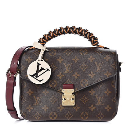 Louis Vuitton Monogram Braided Pochette Metis Safran 1 of 10