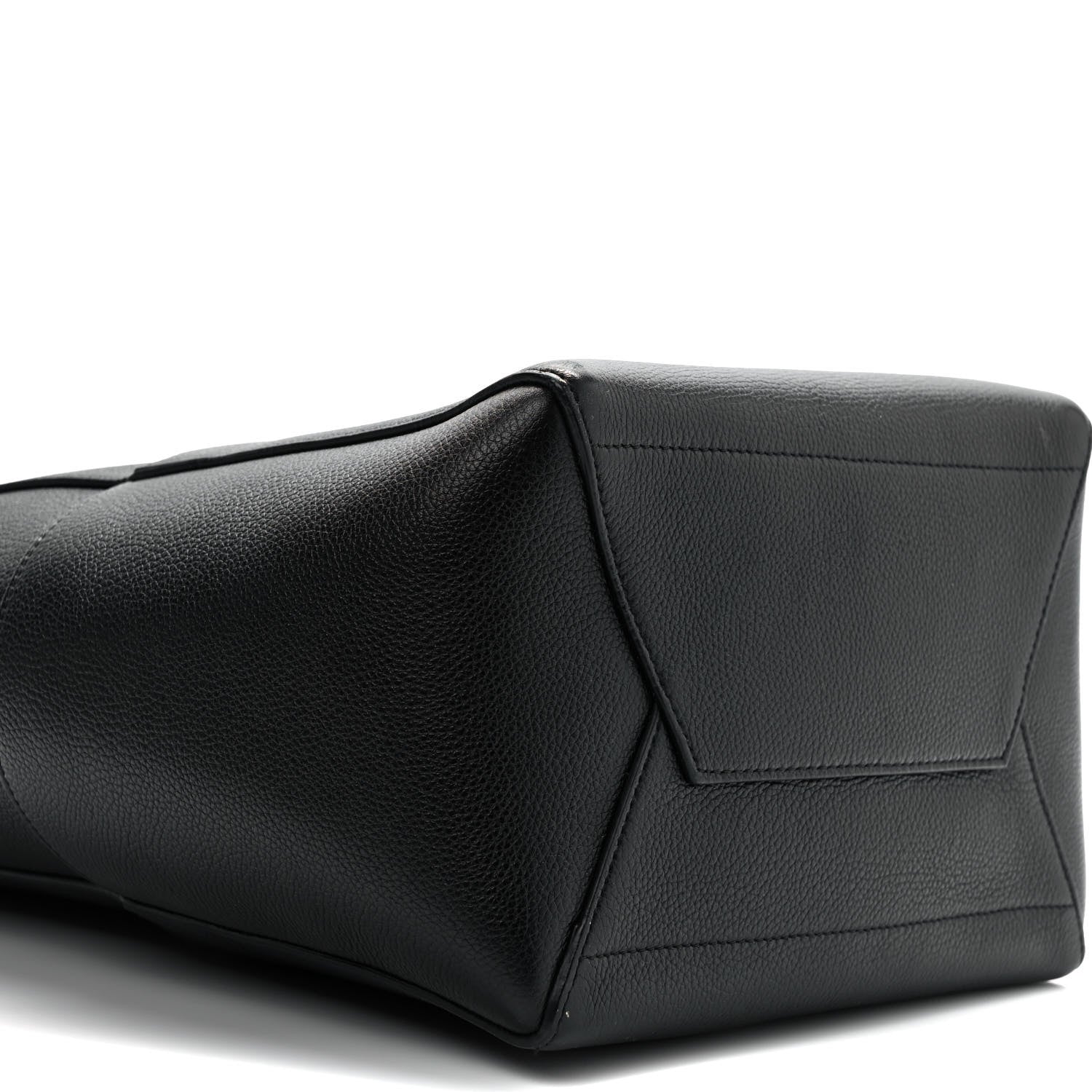 Celine Soft Grained Calfskin Sangle Bucket Bag Black 8 of 11