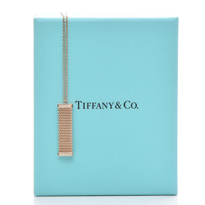 Tiffany 18K Rose Gold Diamond Somerset Pendant Necklace 7 of 7