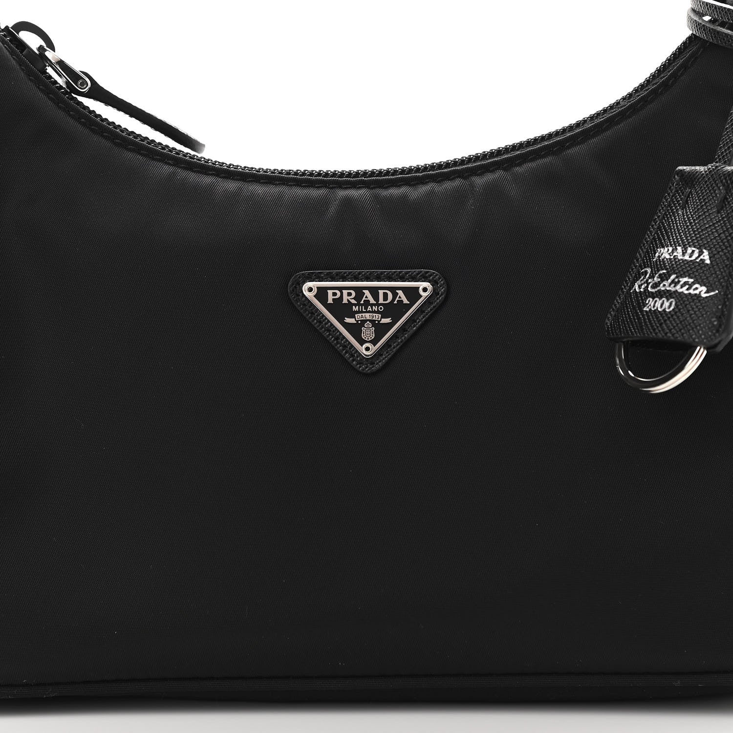 Prada Tessuto Nylon Mini Re-Edition 2000 Bag Black 8 of 10