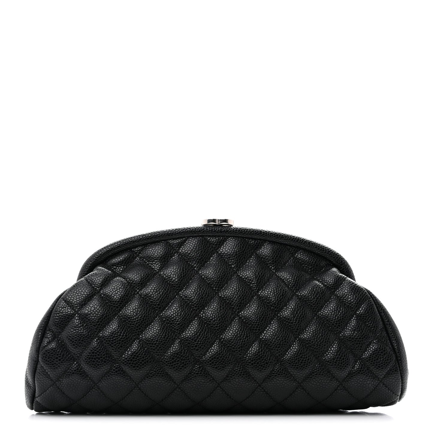 Caviar Quilted Timeless Clutch Black