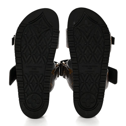 Louis Vuitton Bom Dia Flat Mule Sandals 36 Black 5 of 13