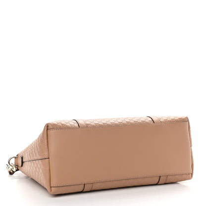Gucci Soft Microguccissima Small Zippered Satchel Camelia 4 of 9