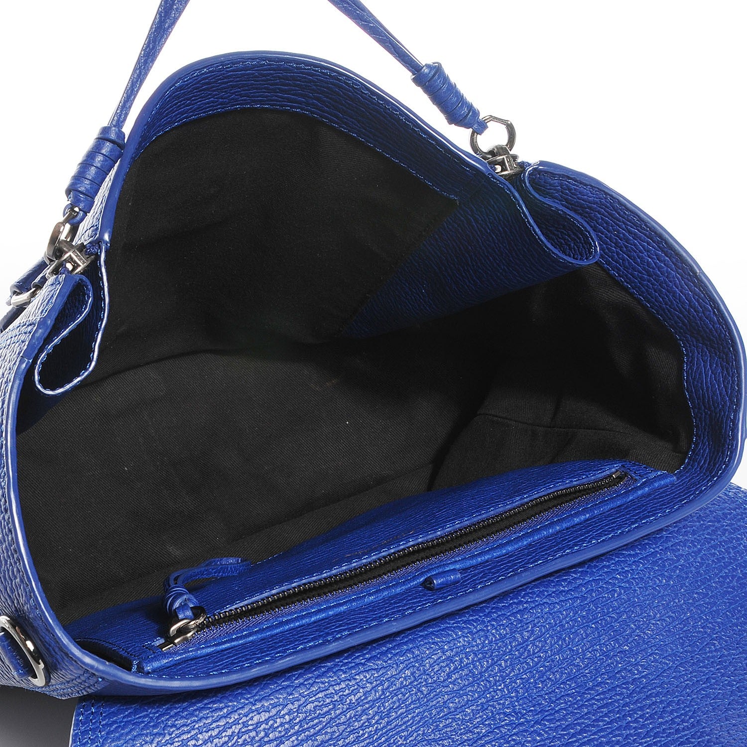 3.1 Phillip Lim 3.1 Textured Calfskin Medium Pashli Satchel Cobalt Blue 5 of 10