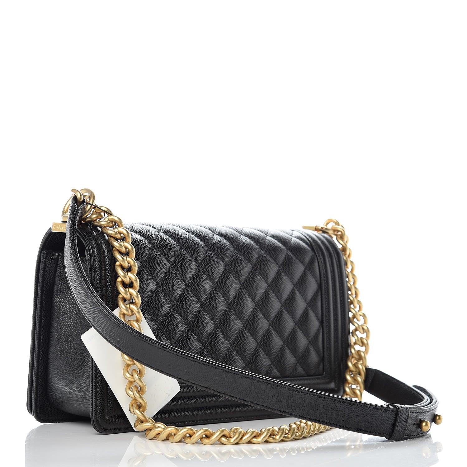 Chanel Caviar Quilted Medium Boy Flap Black 3 of 10