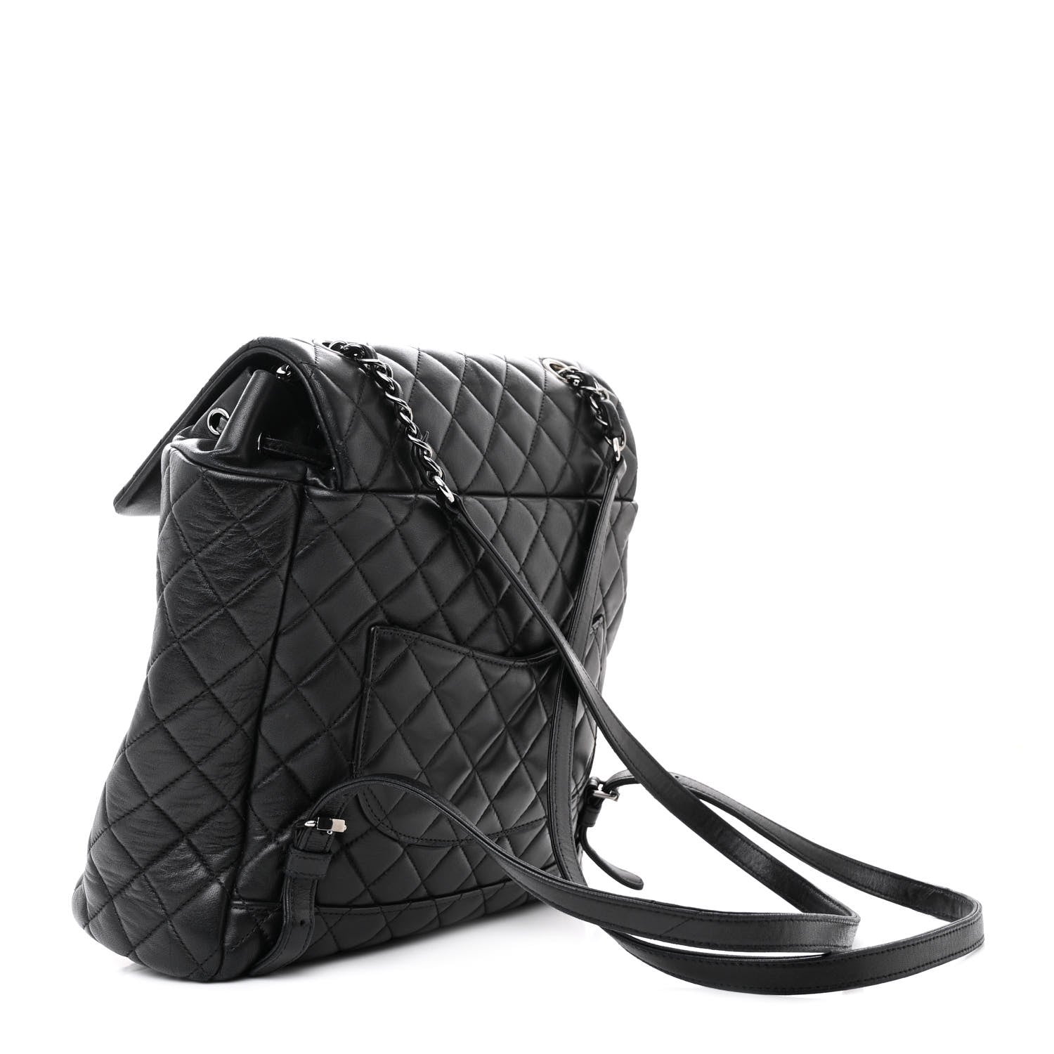 Chanel Lambskin Quilted Large Urban Spirit Backpack Black 3 of 10