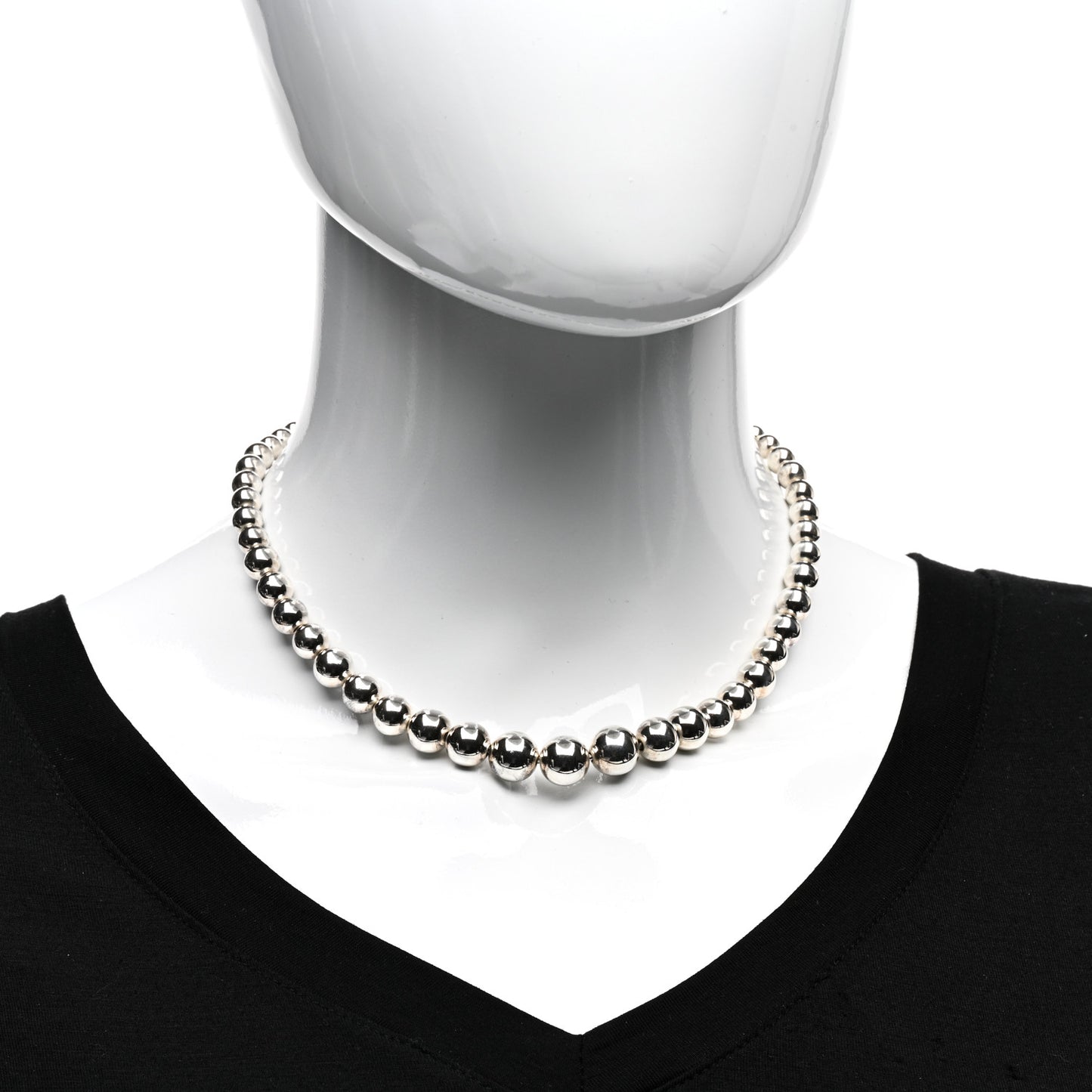 Sterling Silver HardWear Graduated Ball Necklace
