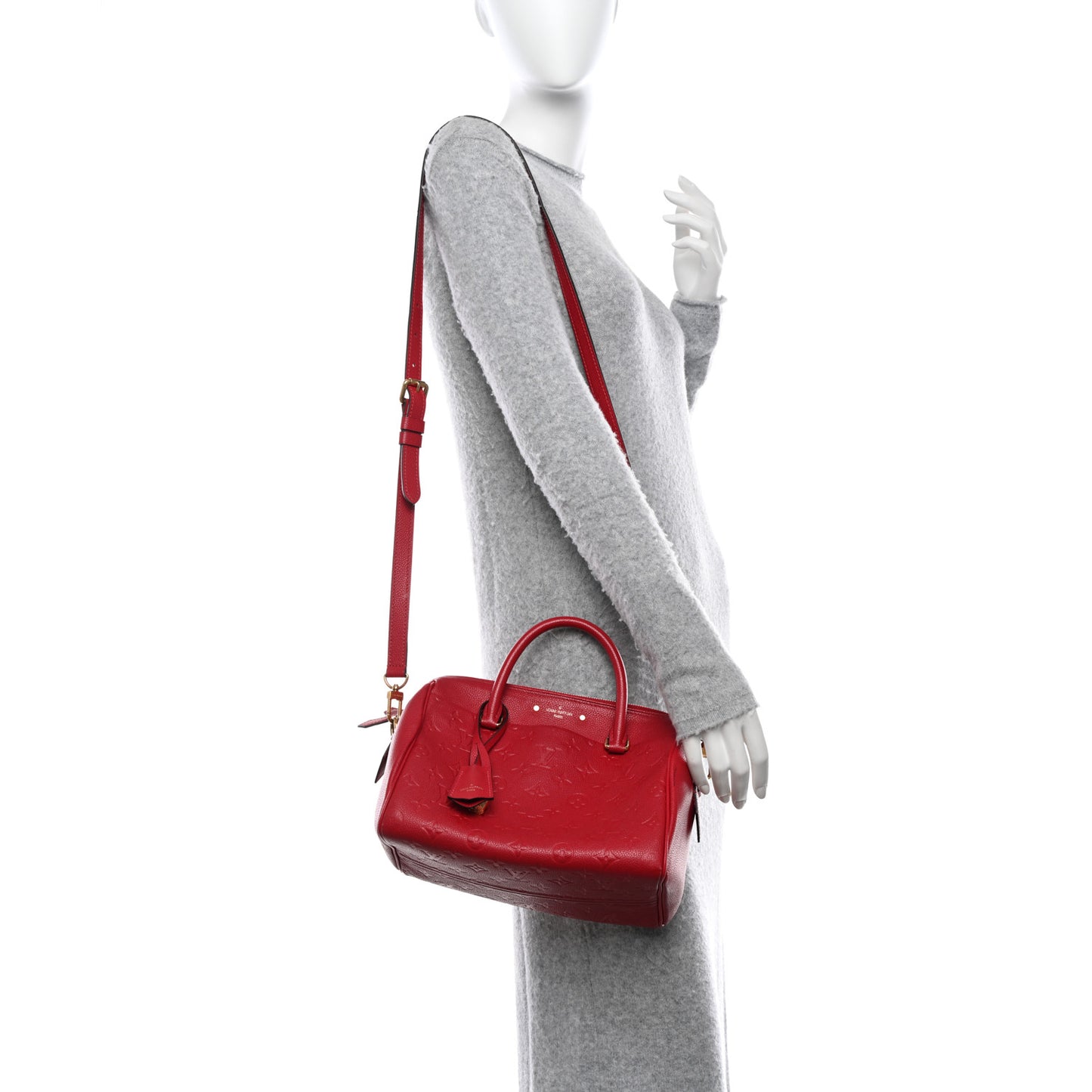 LOUIS VUITTON Empreinte Speedy Bandouliere 25 NM Cherry