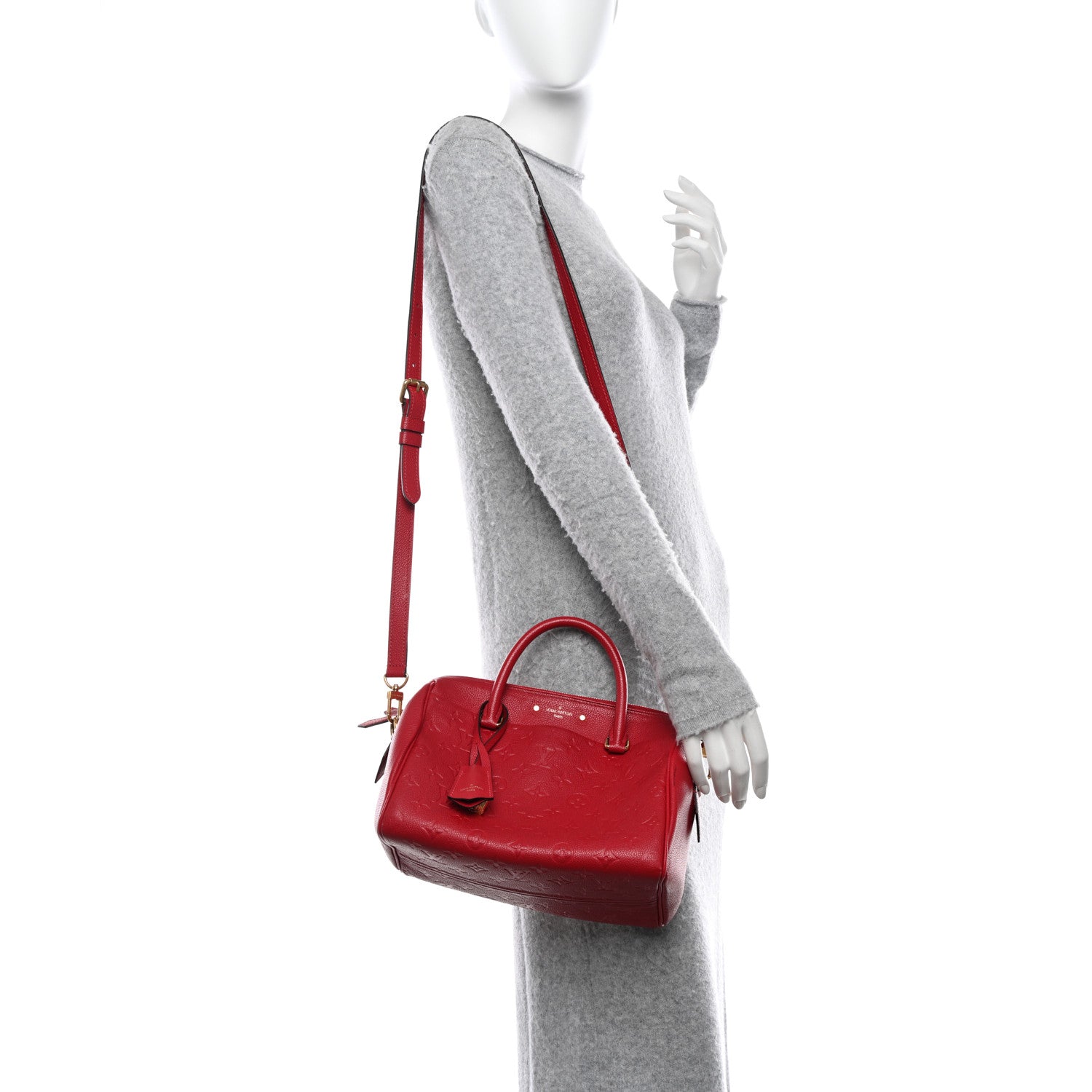 Louis Vuitton LOUIS VUITTON Empreinte Speedy Bandouliere 25 NM Cherry 2 of 12