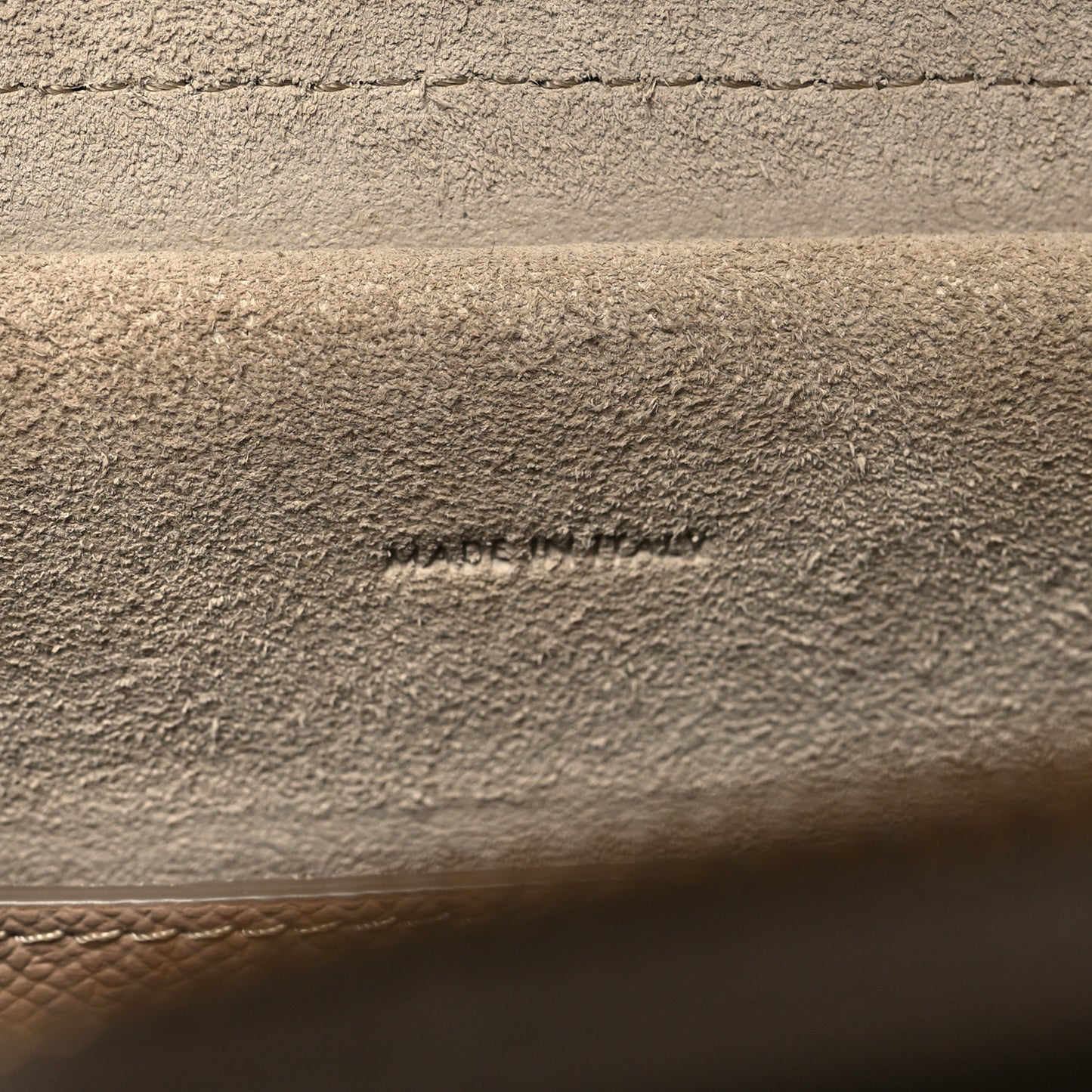 Grained Calfskin Micro Belt Bag Light Taupe