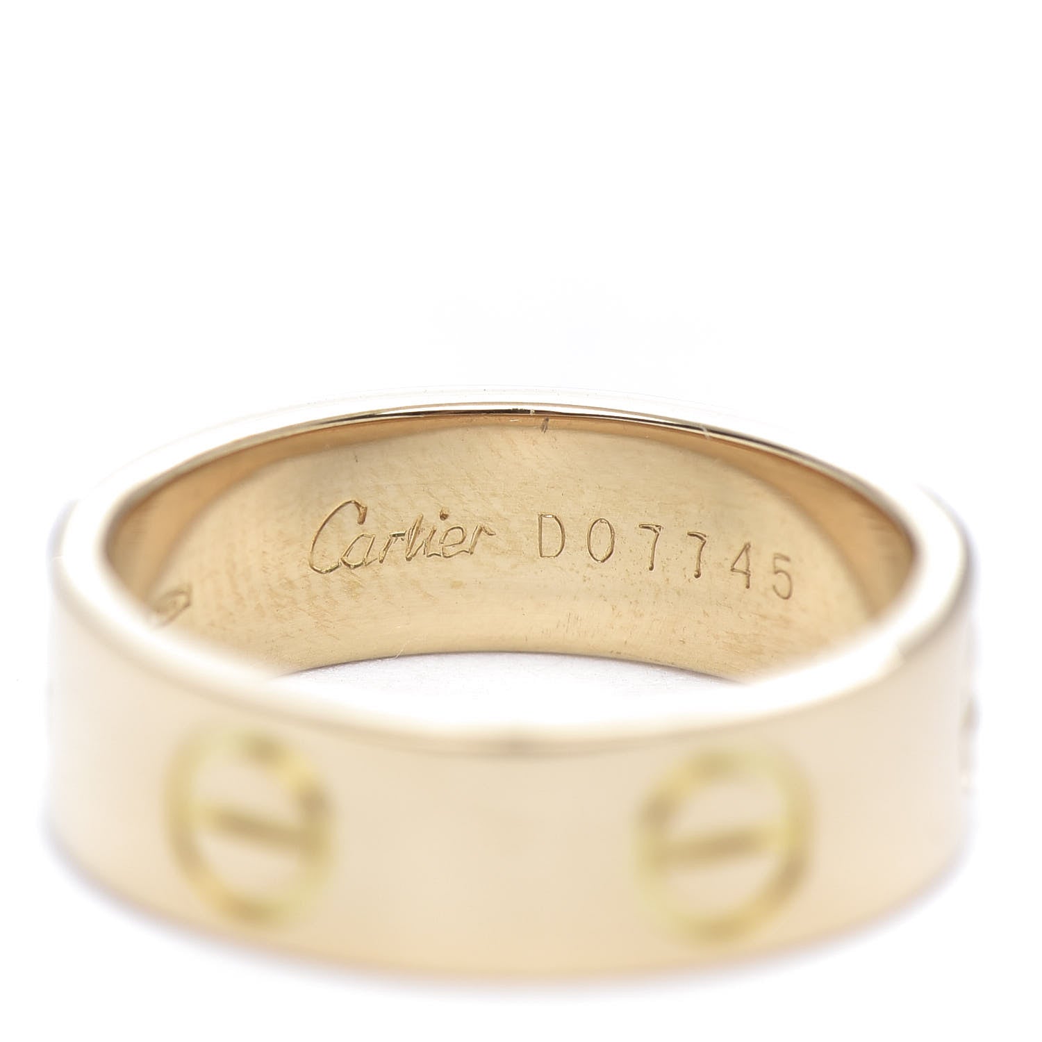 Cartier 18K Yellow Gold 5.5mm LOVE Ring 51 5.75 5 of 6
