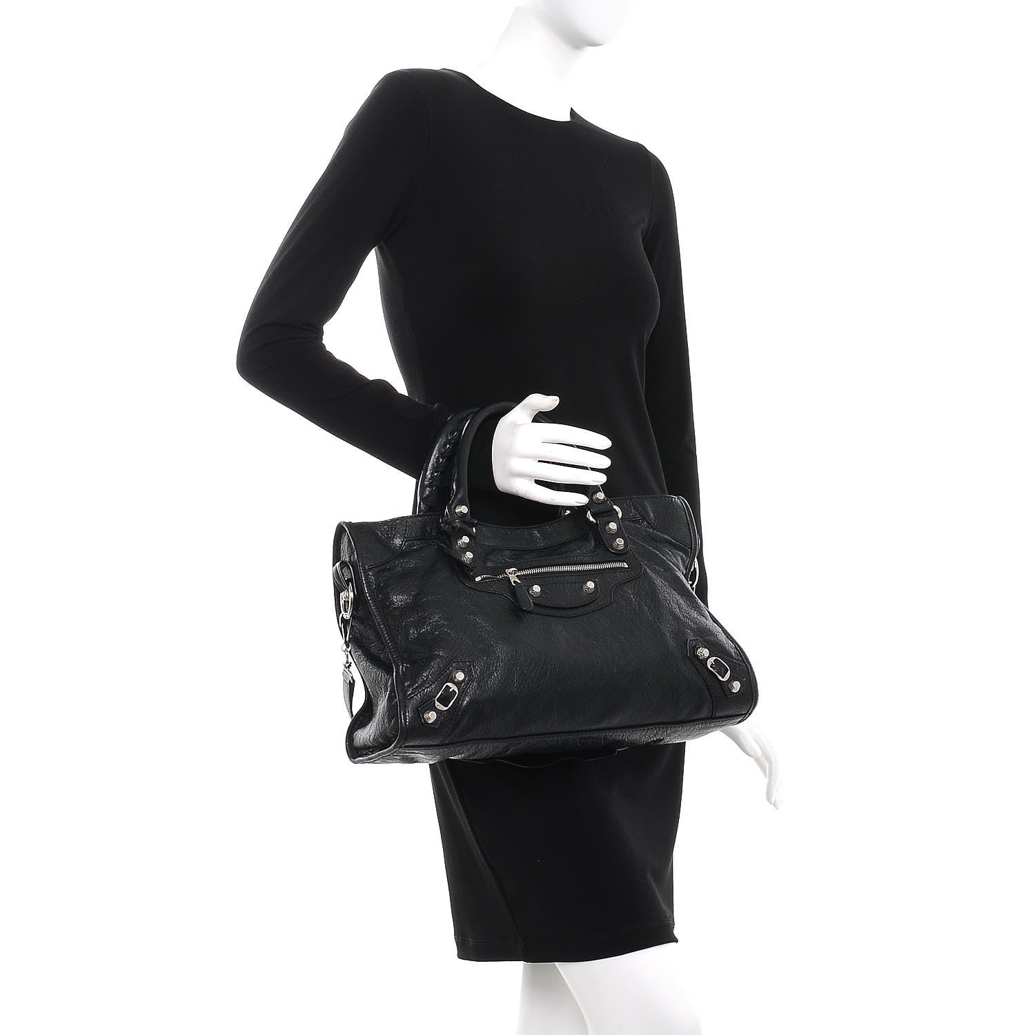 Balenciaga Agneau Giant 12 Silver Hardware City Black 2 of 8