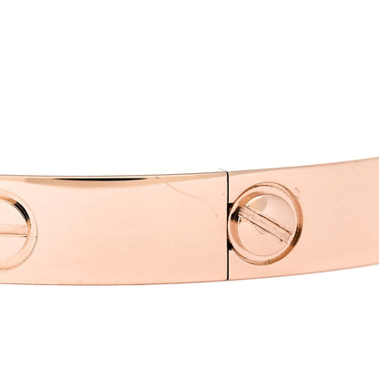 Cartier 18K Pink Gold 4 Diamond LOVE Bracelet 17 6 of 6
