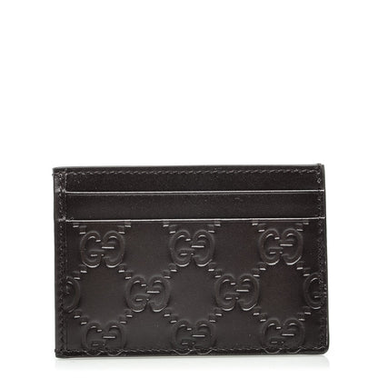 Gucci Guccissima Card Holder Dark Brown 1 of 6