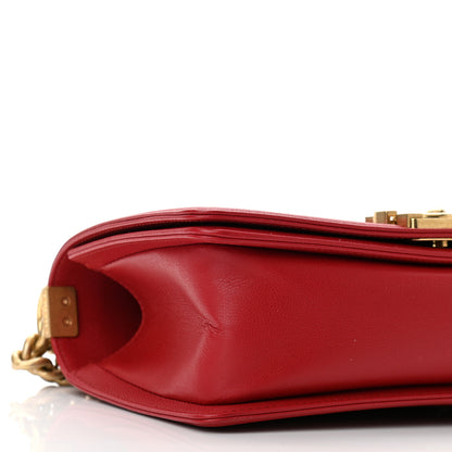 Chanel Caviar Quilted Medium Boy Flap Red 9 of 11