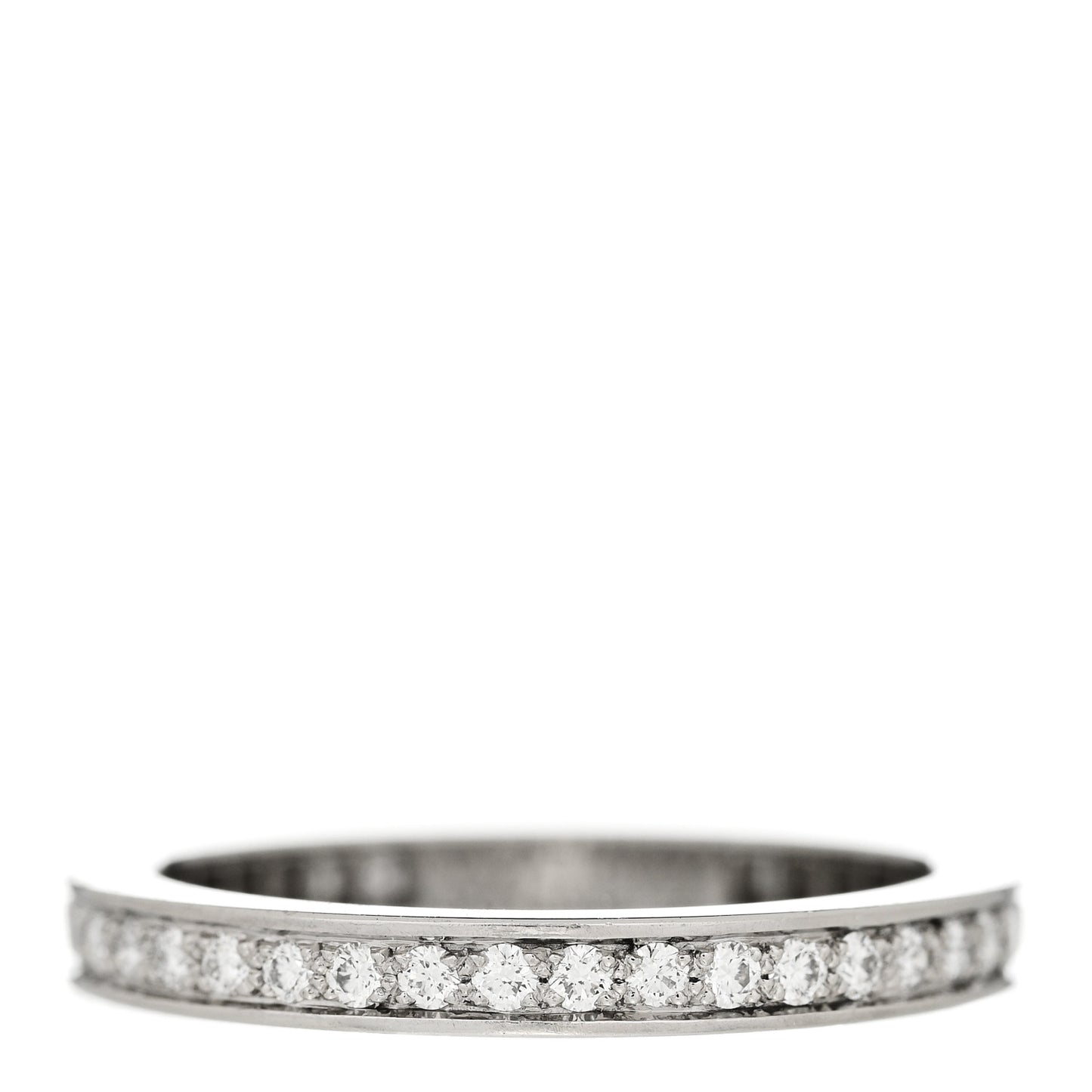 Platinum Diamond 2.1mm Romance Wedding Band Ring 50 5.25