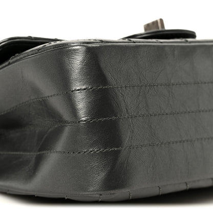 Chanel Metallic Aged Calfskin Chevron Quilted 2.55 Reissue Mini Flap Grey 9 of 11