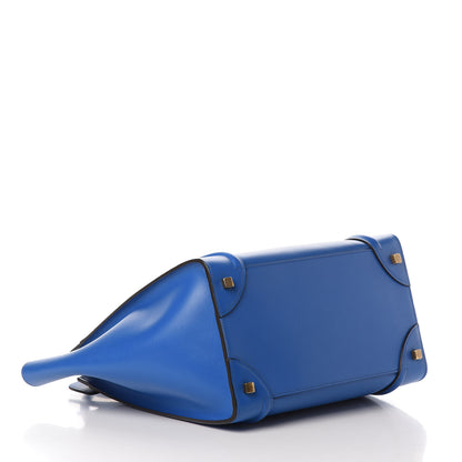 Celine Palmelato Mini Luggage Electric Blue 4 of 10