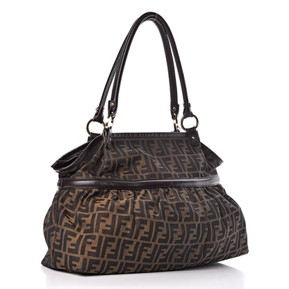 Fendi Zucca Large Chef Shopper Tote Tobacco 3 of 18
