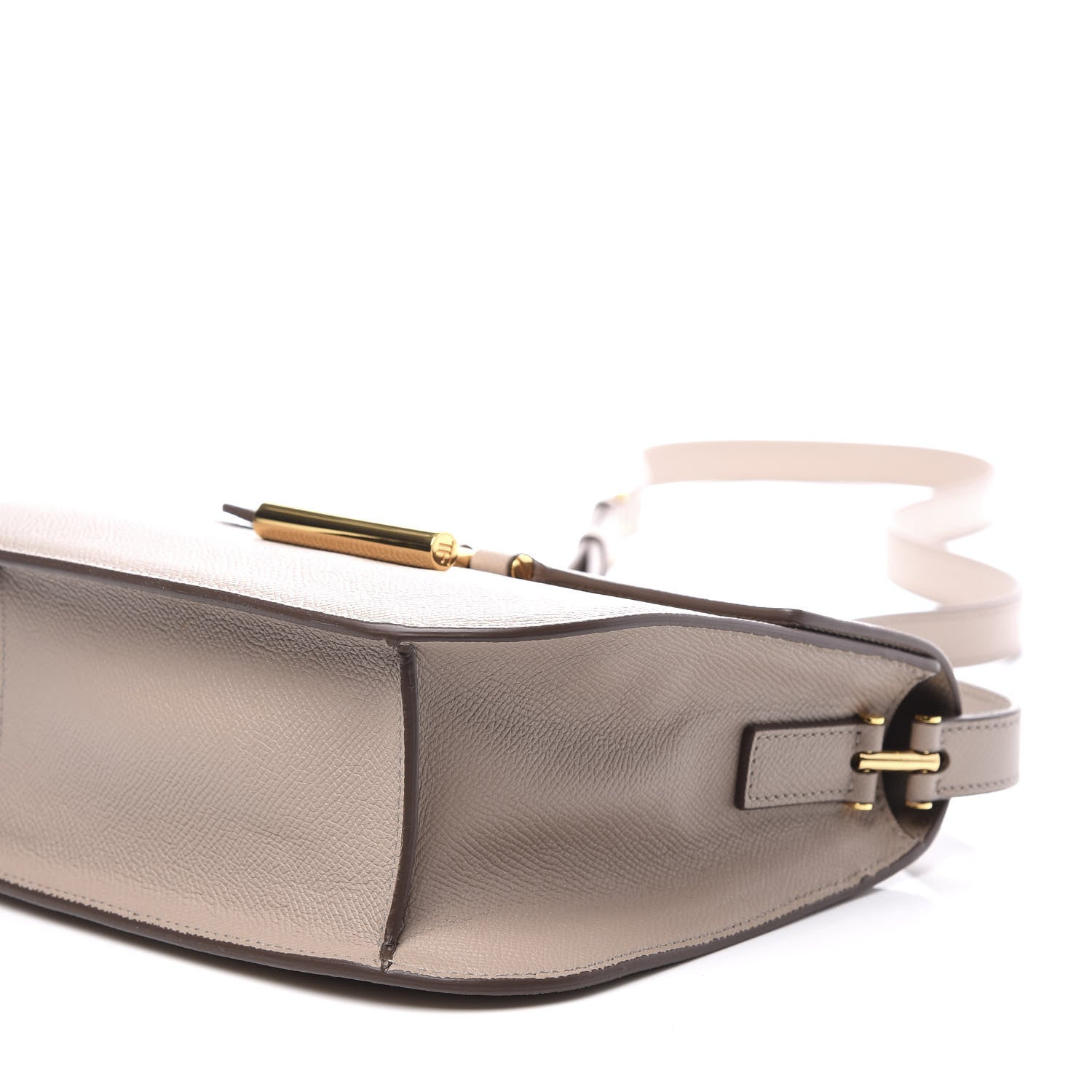 Tom Ford Grained Calfskin Small T Clasp Tara Crossbody Bag Silk Taupe 6 of 8
