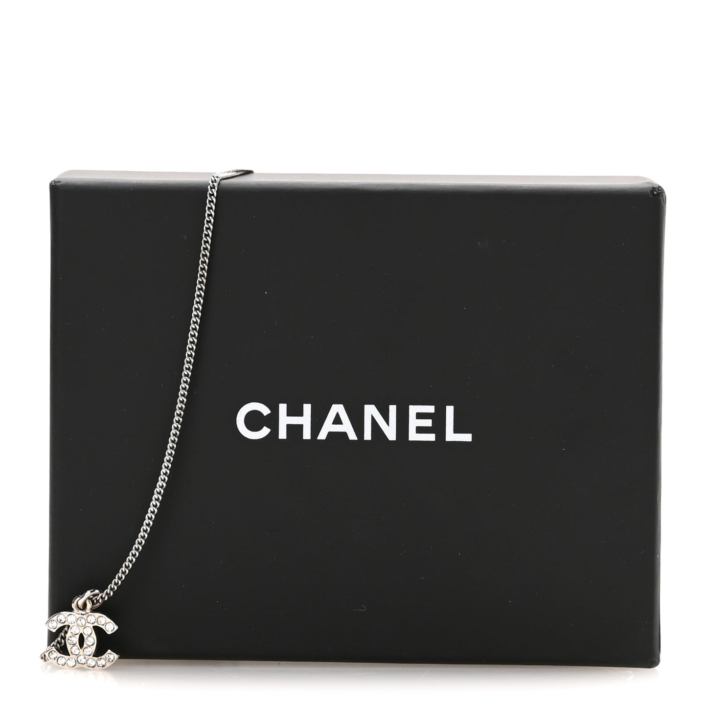 Crystal Timeless CC Necklace Silver