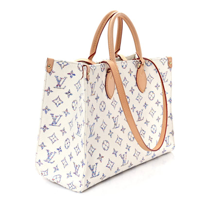 Louis Vuitton Monogram Jacquard Nautical Onthego MM Multicolor Beige 2 of 11