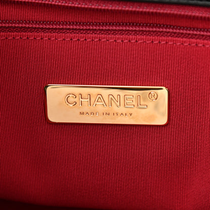 Chanel Lambskin Quilted Maxi Chanel 19 Flap Black 6 of 10
